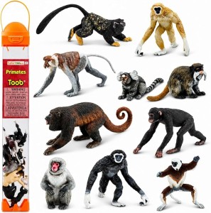 Ssaki Naczelne. Zestaw Figurek w Tubie Safari Ltd. 
