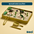 Zestaw do tacy sensorycznej ÖOCI khaki – łopatka, szczypce i pędzelek.png