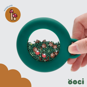 ÖOCI Pop Loop – zielony sensoryczny krążek. Las, jeże i muchomory