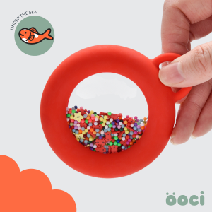ÖOCI Pop Loop – czerwony sensoryczny krążek. Podwodny świat