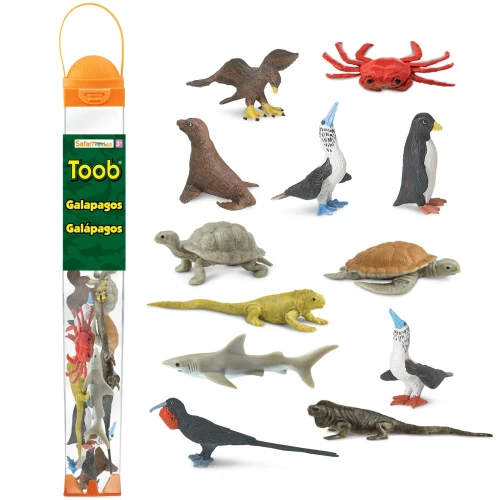 zwierzęta z galapagos figurki montessori